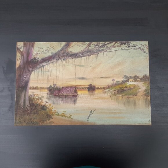 ORIGINAL Manuel Bernuy Ortíz Painting1957OIL ON CANVAS